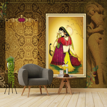 Indian Art Ragini Wallpaper 3